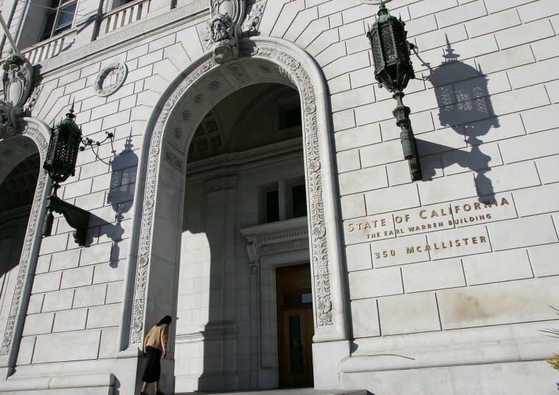 The California Supreme Court is reviewing written arguments in a pension case that has attracted national attention.