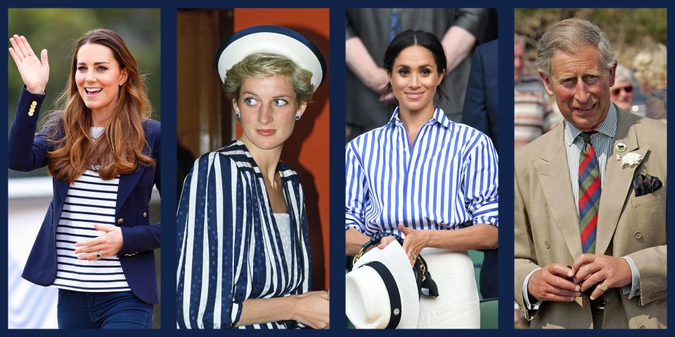 32 Photos of Kate Middleton, Meghan Markle, and Other Royals in Stripes