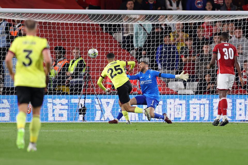 Zeki Amdouni knocks home Burnley’s late winner (Getty Images)