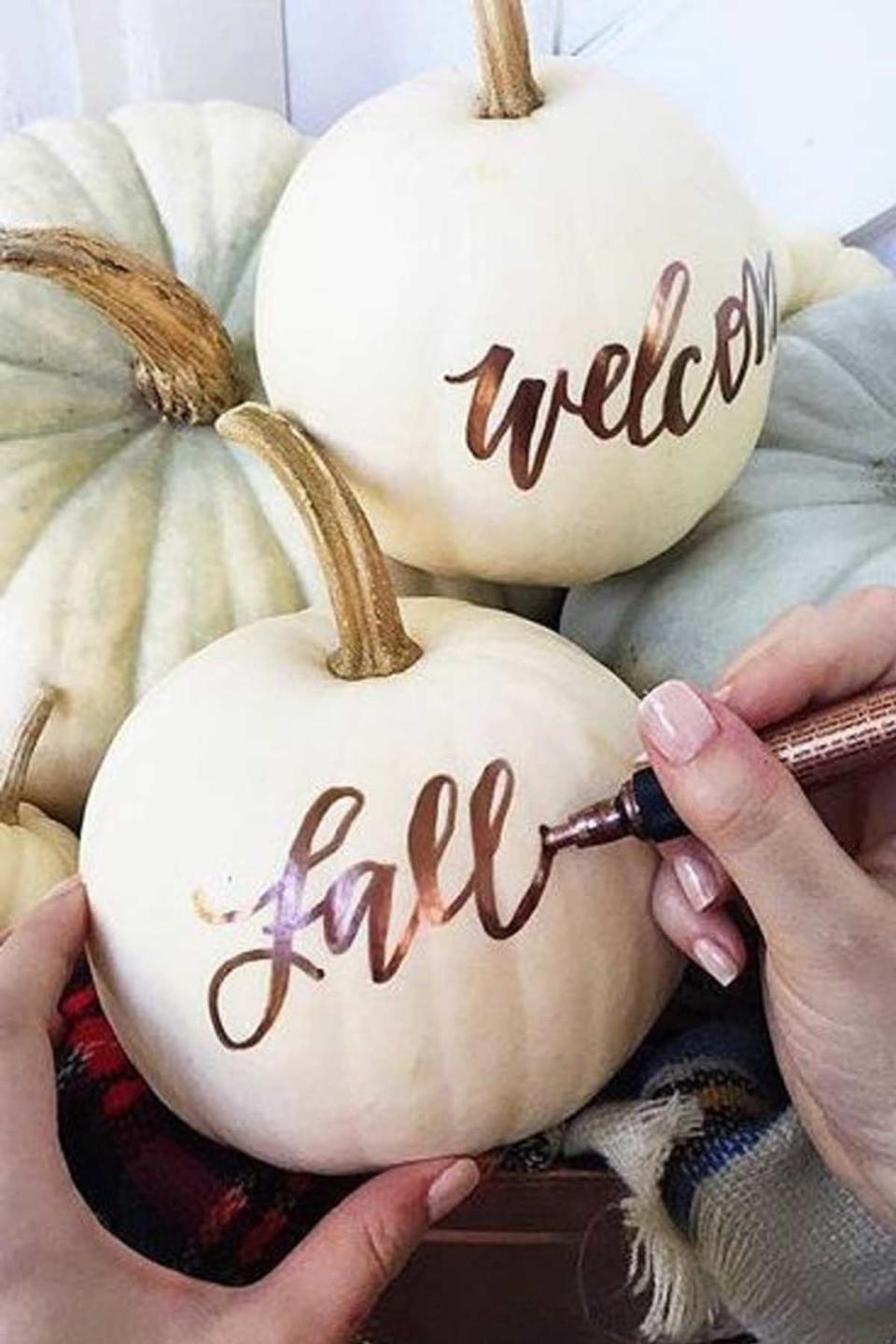 Calligraphy Pumpkins