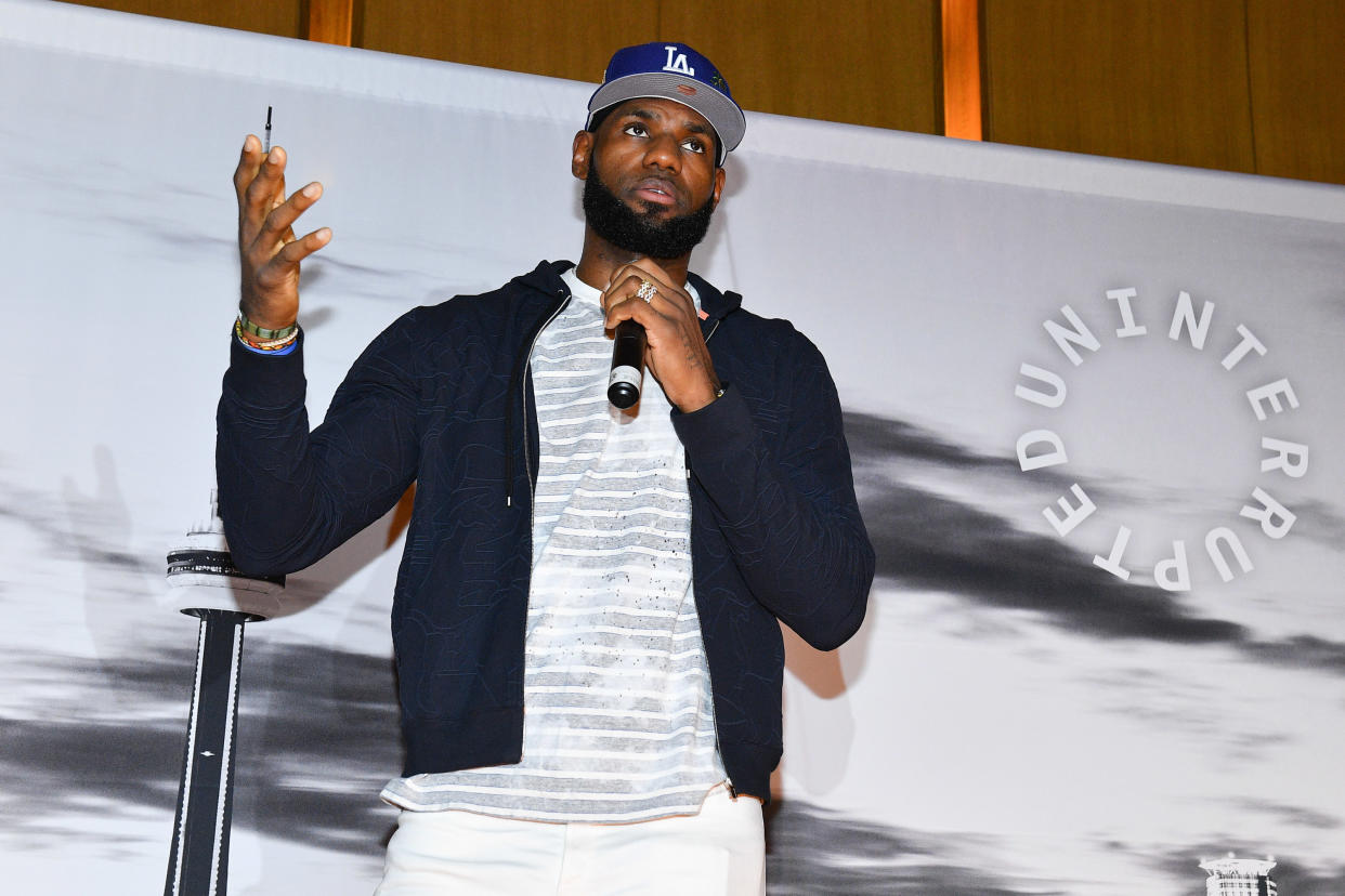 TORONTO, ONTARIO - AUGUST 02: NBA Player Lebron James attends the Uninterrupted Canada Launch held at Louis Louis at The St. Regis Toronto on August 02, 2019 in Toronto, Canada. (Photo by George Pimentel/Getty Images)