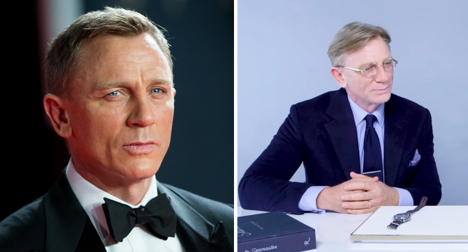 Daniel Craig looking sharp on a red carpet / Daniel Craig's surprising new appearance.