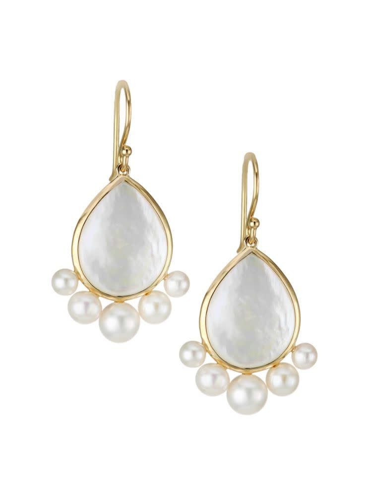 <p><strong>Ippolita</strong></p><p>ippolita.com</p><p><strong>$995.00</strong></p><p><a href="https://www.ippolita.com/nova-medium-pear-earring-with-graduated-bead-bottom-in-mop-and-cultured-freshwater-pearl-in-18k-gold-ge2071" rel="nofollow noopener" target="_blank" data-ylk="slk:Shop Now;elm:context_link;itc:0;sec:content-canvas" class="link ">Shop Now</a></p><p>A mix of pearl and mother of pearl makes these drop earrings instant stunners. </p>