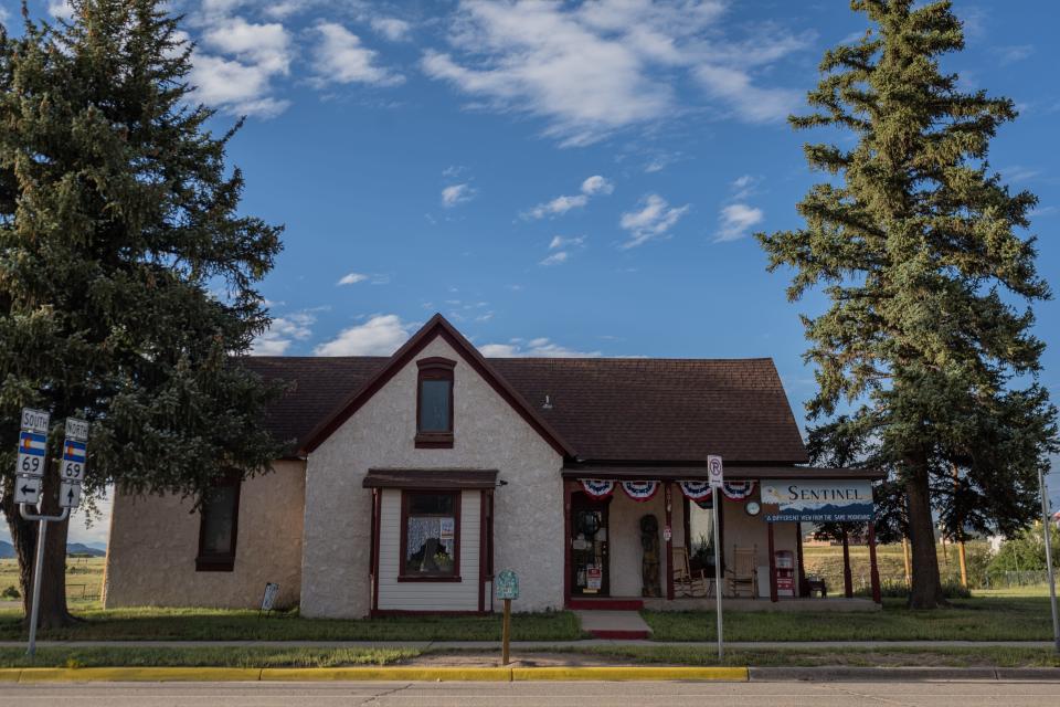 The Sangre de Cristo Sentinel office on Main Street