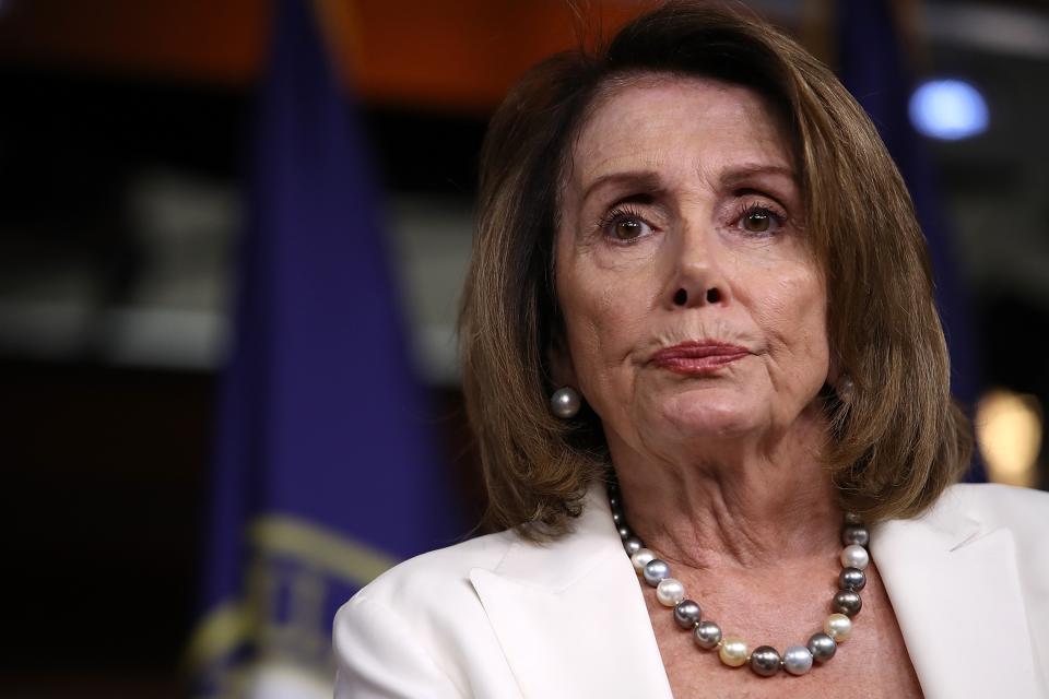 House Minority Leader Nancy Pelosi answers questions during her weekly press conference at the Capitol Sept. 14. (Photo by Win McNamee/Getty Images)