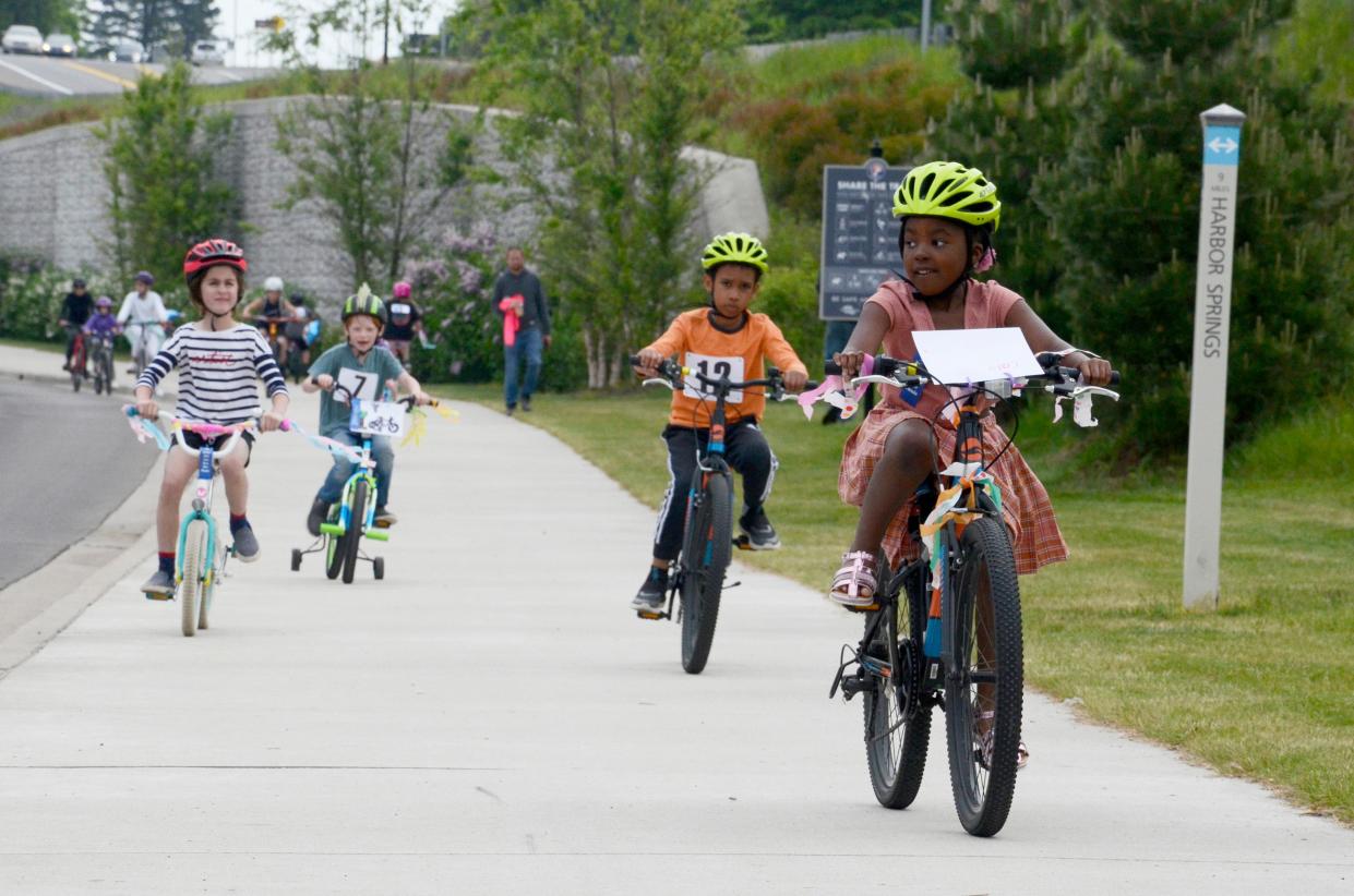 Dozens of kids decorated their bikes to ride in the bike parade on Saturday, June 10, 2023 during the first annual Lynn Duse Memorial Kids’ Bike Fest.