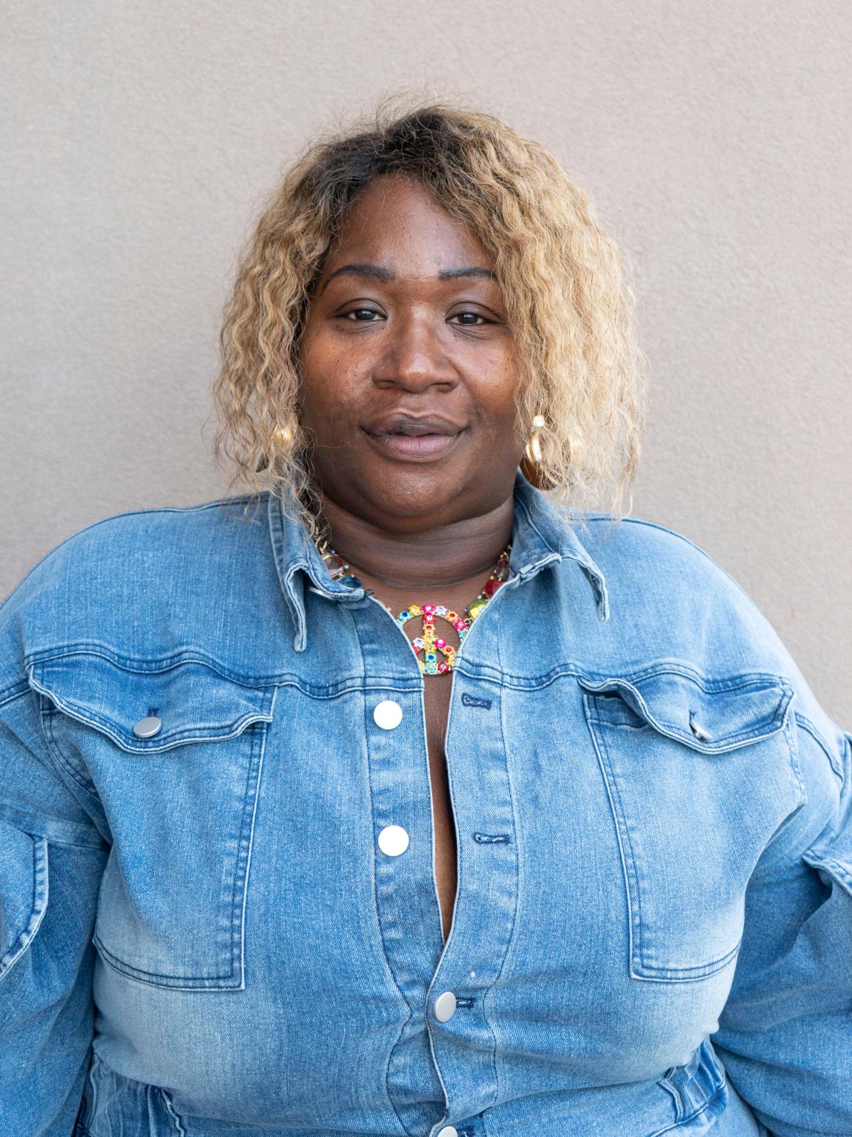 "I am happy when I'm looking at the fruits of my labor, I did a good job with my children," says Tyronda Majors, a mother of 10 children, pictured in Levittown on Wednesday, May 8, 2024.