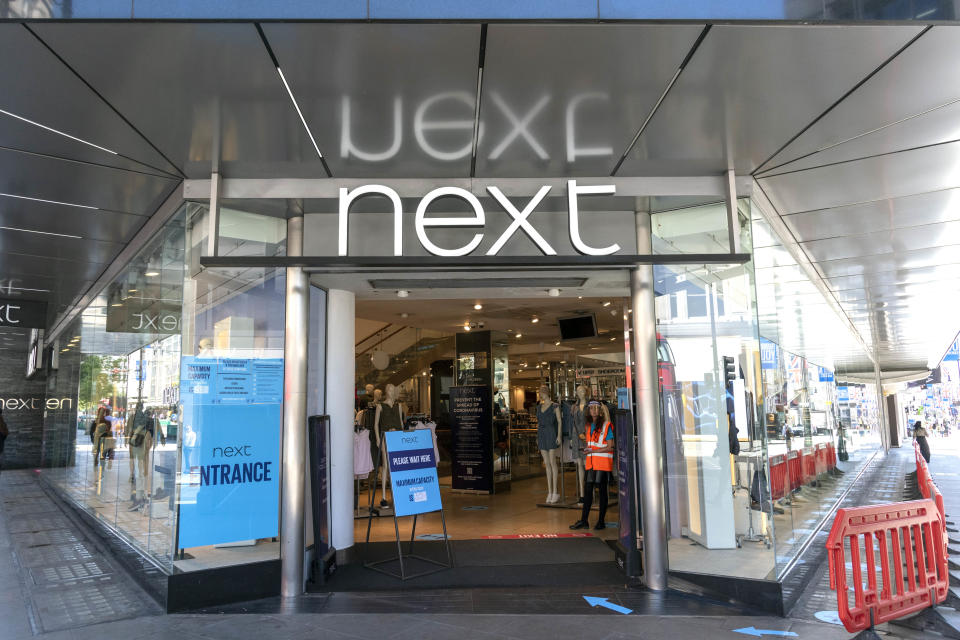 A Next shop on London's Oxford Street. Photo: Dave Rushen/SOPA Images/Sipa USA