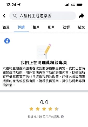 扛不住了？六福村粉專被灌爆「正在清理中」關評論　谷歌負評也全消失