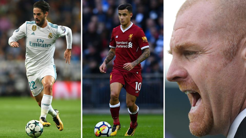 Isco, Coutinho and Dyche could all be on the move