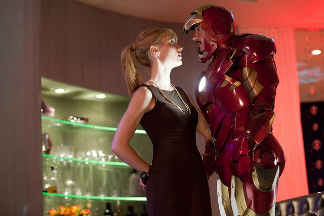 <p>Marvel/Paramount/Kobal/Shutterstock</p> Gwyneth Paltrow and Robert Downey Jr. in 'Iron Man 2'