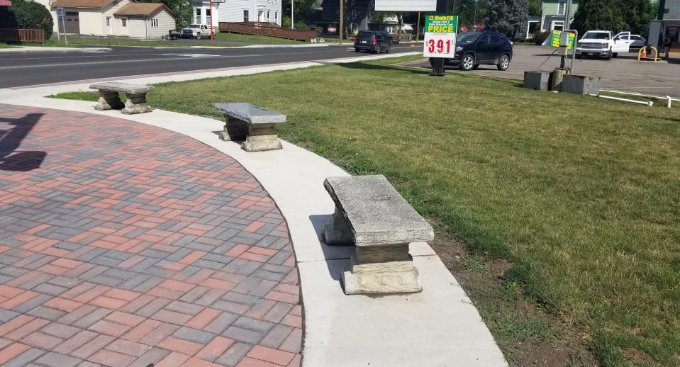 Enhancements in the Village of Canisteo include new benches, picnic tables and 1,000 feet of new sidewalk along state Route 36.