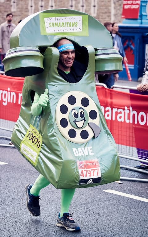 Never stop smiling: Lock in his signature costume