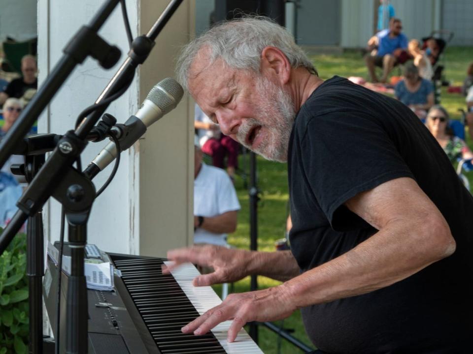 Shown performing June 24, 2023, at Dewey Canon Park in Three Oaks, Corky Siegel returns to the southwestern Michigan village Nov. 11, 2023, to perform a solo show at The Acorn.