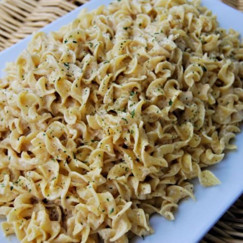 <p>Krista Marshall</p><p>Cajun flavors and creamy sauce mingle into every crevice of egg noodles to add a little kick to your weeknight routine. These noodles can be a great foil to anything you might be grilling this summer, from chicken and beef, to seafood.</p><p><strong>Get the recipe: <a href="/897503/kristamarshall/youll-never-look-at-egg-noodles-the-same-after-one-bite-of-this/" data-ylk="slk:Creamy Cajun Egg Noodles;elm:context_link;itc:0;sec:content-canvas" class="link ">Creamy Cajun Egg Noodles</a></strong></p>