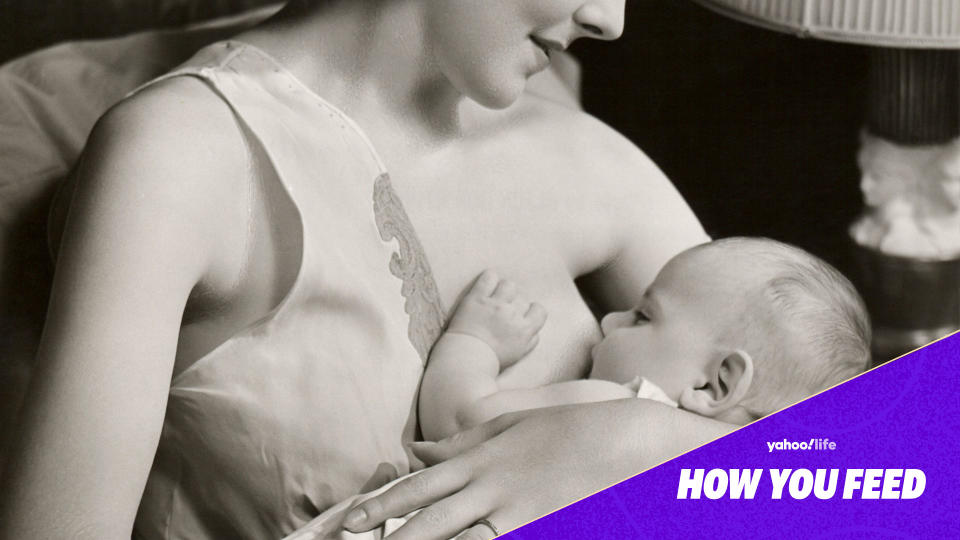 History shows us that the debate — and shaming — over breastfeeding versus formula is hardly new. (Photo: Getty; designed by Quinn Lemmers)
