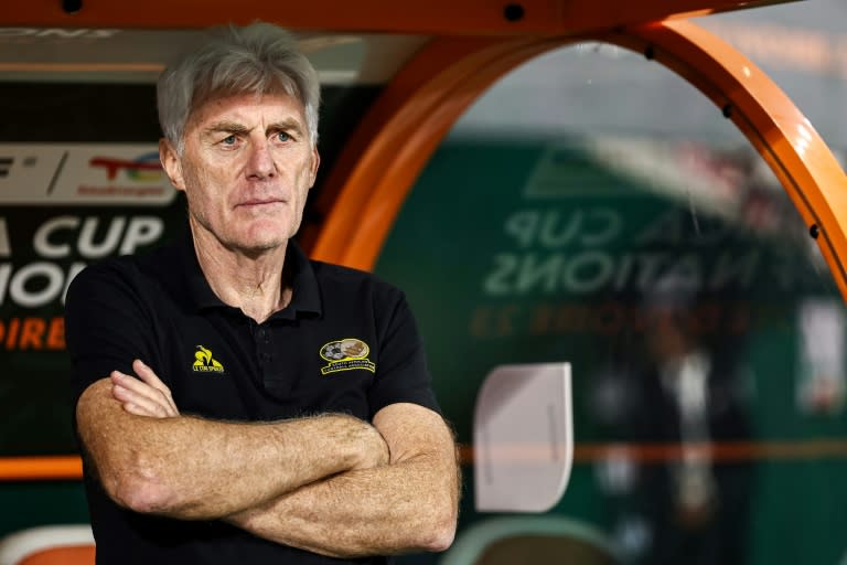 Hugo Broos has built his South Africa team around the Mamelodi Sundowns side that dominates club football in the country (FRANCK FIFE)