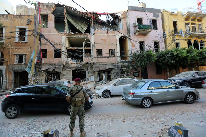 Aftermath of Tuesday's blast in Beirut's port area