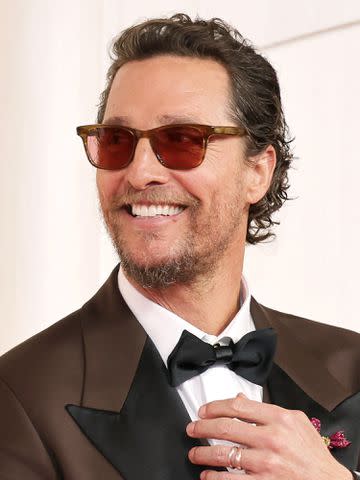<p>Aliah Anderson/Getty</p> Matthew McConaughey attends the 96th Annual Academy Awards.