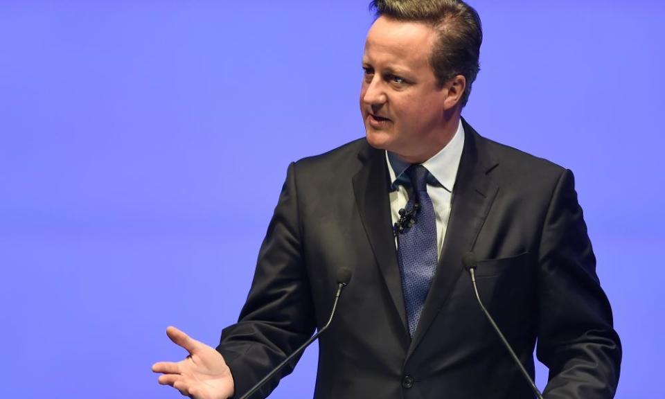 David Cameron speaking at a tourism conference in Bangkok