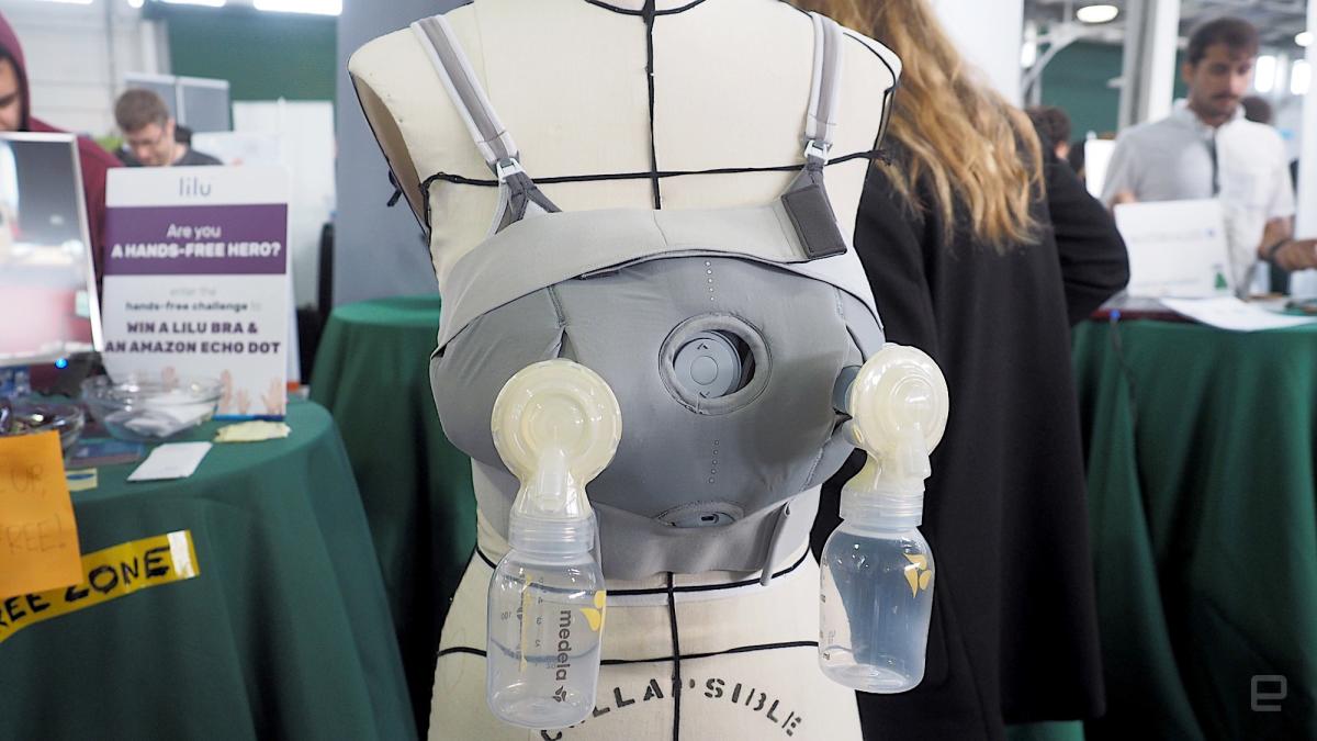 Lilu's compression bra aims to help nursing mothers pump more milk faster