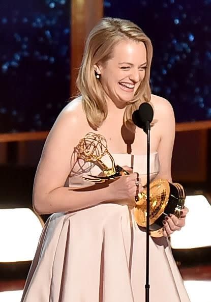 The actress let the F-Word slip twice during her acceptance speech. Source: Getty
