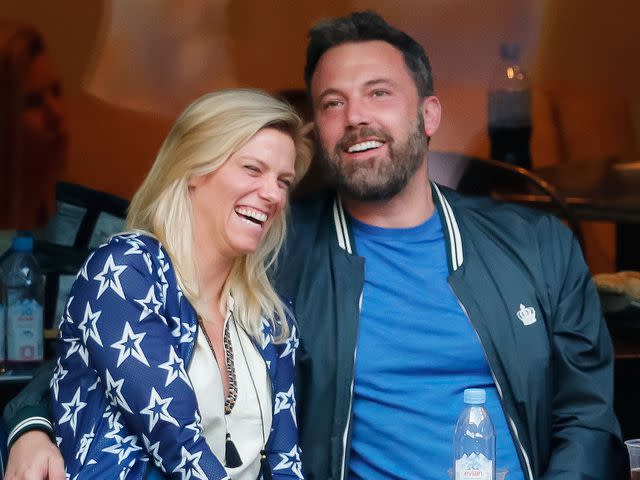 Jackson Lee/WireImage Ben Affleck and Lindsay Shookus attend the 2017 U.S. Open Tennis Championships on September 10, 2017 in New York City.