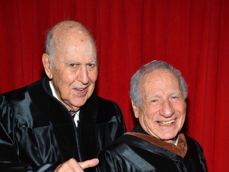 Mel Brooks with his best friend Carl Reiner, who died in June 2020 (Getty Images)