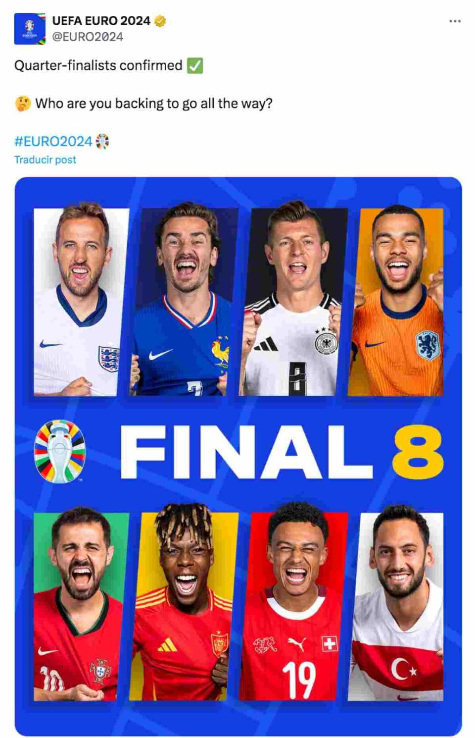 Eurocopa 2024 cuartos de final