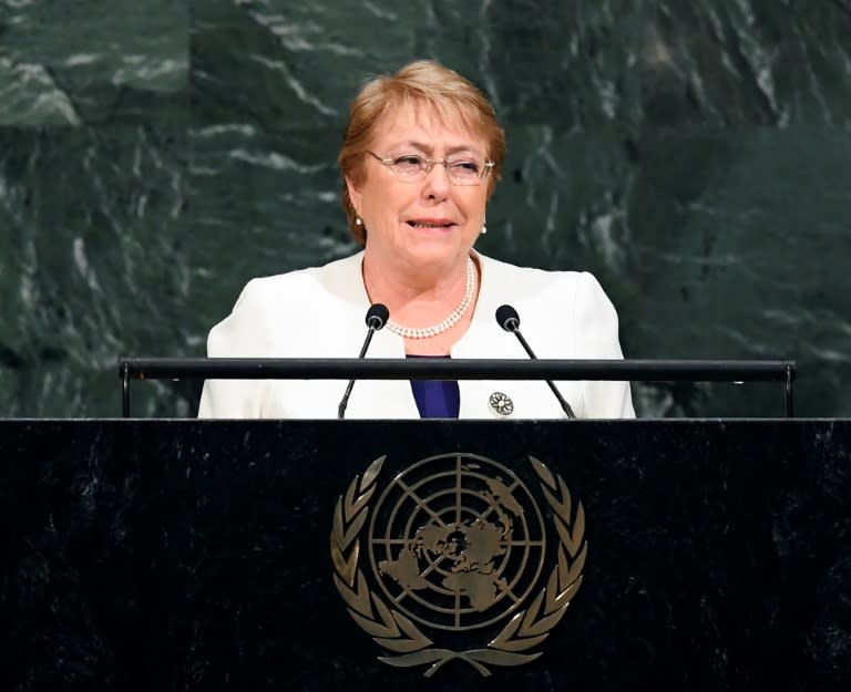 Former Chilean president Michelle Bachelet was chosen to be the new United Nations High Commissioner for Human Rights