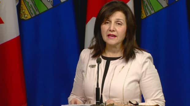 Alberta's Education Minister Adriana LaGrange says financial literacy will be a fixture in Alberta schools this fall.  (Scott Neufeld/CBC - image credit)