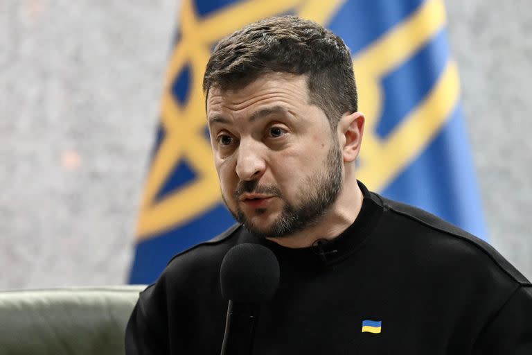 El presidente ucraniano Volodymyr Zelensky. 