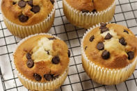 For a sophisticated twist on cooking with choc chips, try these Pear and Belgium Chocolate Muffins. Perfect with a cuppa – or a glass of bubbles!