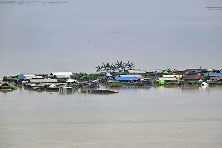 Inondations à Darrang, dans l'Etat d'Assam, le 4 juillet 2024 en Ind (Biju BORO)