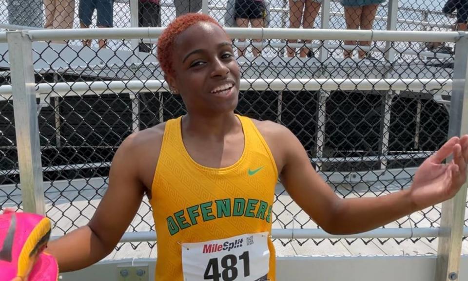 Bryan Station’s Sanaa Washington defended her region titles in the 100 and 200 Saturday and said she feels well prepared for the state meet in two weeks.