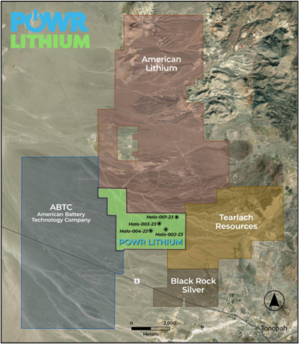 Fig 1 Map of POWR lands