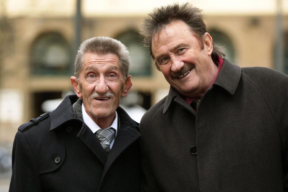 Barry and Paul Elliott, best known as the Chuckle Brothers (Yui Mok/PA Wire)