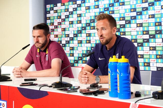 Harry Kane spoke to the media in Blankenhain on Sunday