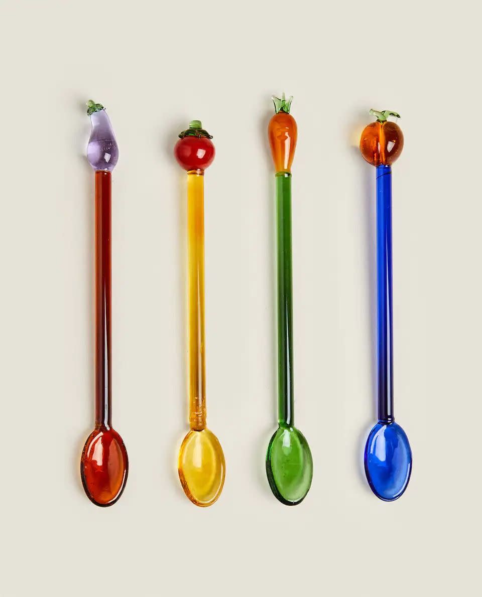 <p><a href="https://www.zarahome.com/us/pack-of-plant-dessert-spoons-pack-of-4-l42708304?colorId=703&sizeId=99&gad_source=1&gclid=Cj0KCQiAzoeuBhDqARIsAMdH14HjMpYA-oBQOnmpFVSJjhYscvMjUcj4MpSyisNXeUm53V8mPgSbN_waAvCQEALw_wcB" rel="nofollow noopener" target="_blank" data-ylk="slk:Shop Now;elm:context_link;itc:0;sec:content-canvas" class="link rapid-noclick-resp">Shop Now</a></p><p>Plant Dessert Spoons</p><p>zarahome.com</p><p>$29.90</p>