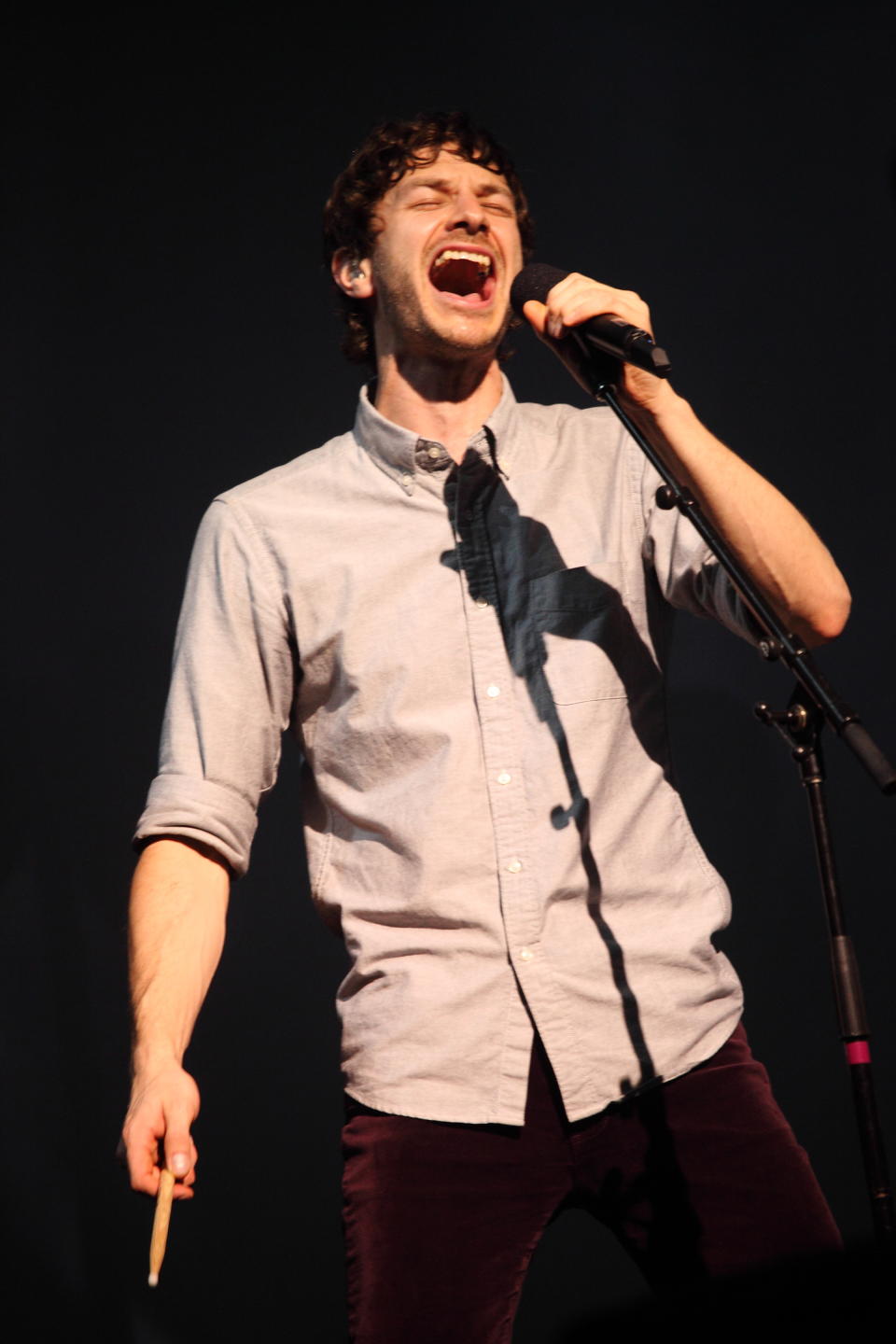 FILe - This Oct. 13, 2012 file photo shows Gotye performing at Austin City Limits Music Festival in Austin, Texas. Gotye is part of a breed of newer and lesser known acts who are able to sell out top venues, even if they aren’t selling millions of albums and singles, or dominating with chart-topping tracks and radio airplay. (Photo by John Davisson/Invision/AP, File)