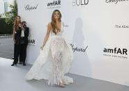 <p>Sí, la modelo alemana lució un vestido de novia de la colección de Zuhair Murad y se convirtió en una de las mejor vestidas de la gala. (Foto: Reuters). </p>