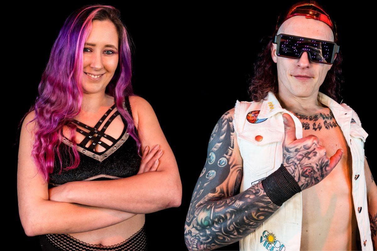 Wrestling promoters Luna Trix and Rudi Root will be aiming to entertain in Pan this evening (Saturday). <i>(Image: Phoenix Pro Wrestling)</i>