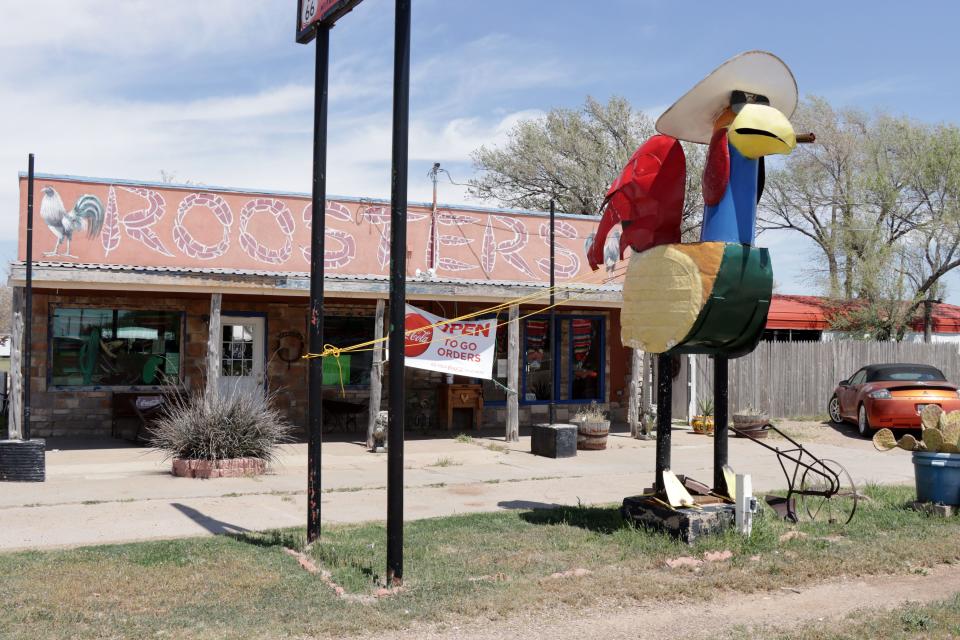 Roosters, a popular Mexican Restaurant in Vega Texas.