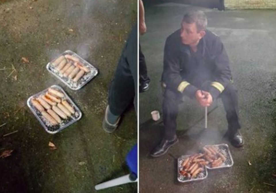 <em>The firefighters ate the piglets they rescued after cooking them on a barbecue (SWNS)</em>