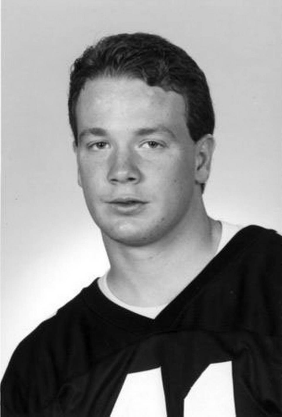 Mark Stoops made 69 tackles with three interceptions during his career (1986 through 1988) as an Iowa Hawkeyes defensive back.