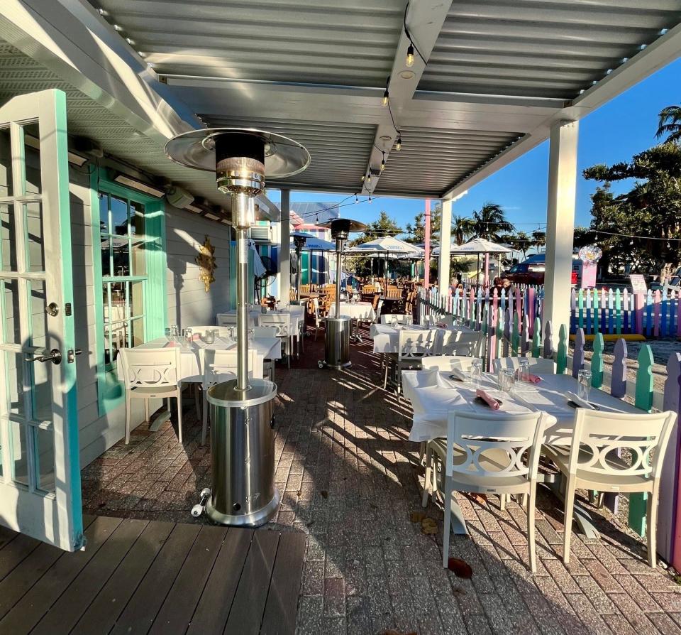 Sunshine Seafood Café has a quaint patio for outdoor dining on Captiva.