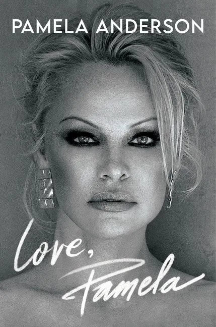 The cover of Pamela Anderson’s memoir shows her looking directly at the camera.