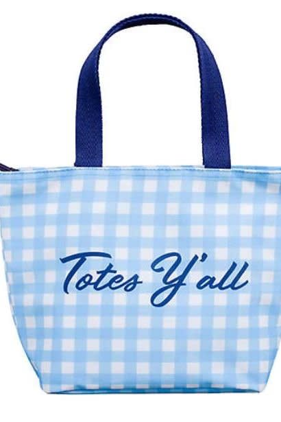 Belk Draper James Gingham Totes Y'all Lunch Tote Bag