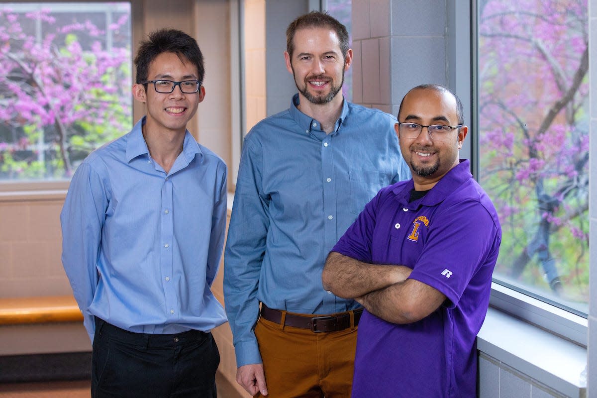 Left to right, Yee Chan, Nigel Reuel and Sakib Ferdous are developing advanced tools for cell manufacturing that could improve the cost and availability of therapeutic cells capable of fighting diseases such as cancers, heart disease, lupus and other autoimmune diseases.