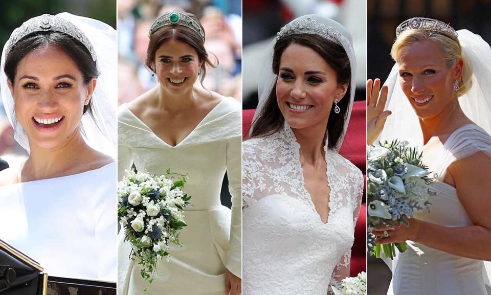 We have been treated to lots of royal weddings in recent years, not only from British royals including the Duchess of Cambridge, Duchess of Sussex and Princess Eugenie, but also European royals including Alessandra De Osma and Princess Sofia of Sweden. And while it’s easy to be distracted by their gorgeous wedding dresses from high-end designers including Alexander McQueen and Givenchy, their hair and makeup looks shouldn’t go unnoticed either. Get some inspiration for your own bridal beauty look with our gallery of ten flawless royal brides…